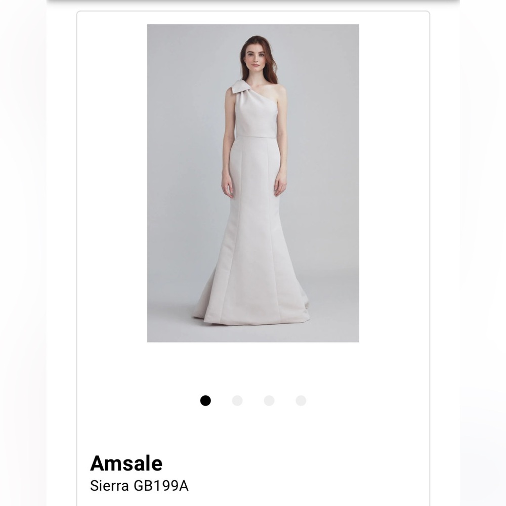 AMSALE BRIDESMAID’S DRESS IN CHAMPAGNE!